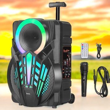 Колонка бездротова портативна з мікрофоном Bluetooth HOCO DS40 |TWS, FM/USB/TF/AUX| 222-ds40 фото