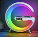 Настільна смарт лампа нічник RGB G-Smart Light з бездротовою зарядкою 15W та Bluetooth колонкою 000-876 фото 1