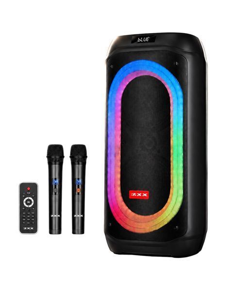 Автономная акустическая система караоке колонка TMG ZXX-9098 (BT+2MIC+USB+TWS) 2233-9098 фото