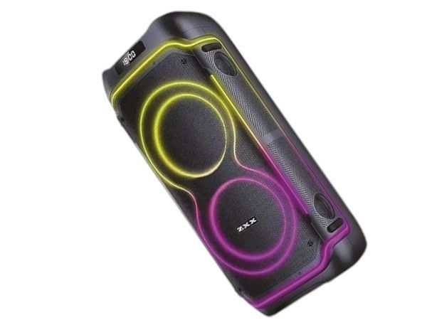 Портативная акустическая система с пультом и 2 микрофонами ZXX-5515 8" Bluetooth колонка 1000w 2200-5515 фото