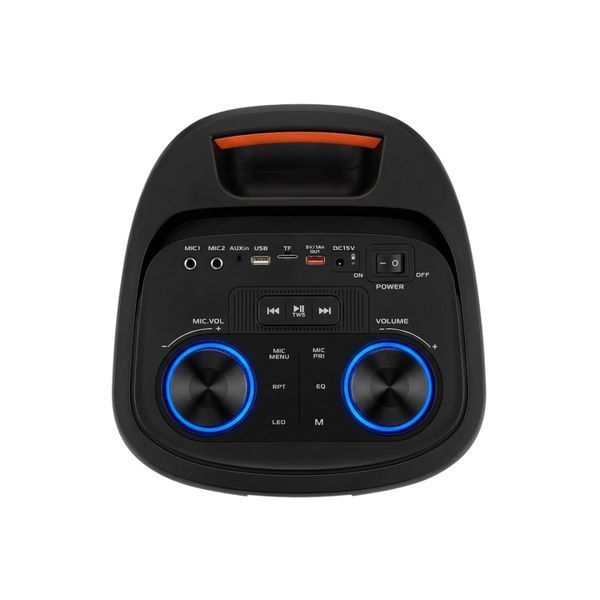 Автономная акустическая система караоке колонка TMG ZXX-9098 (BT+2MIC+USB+TWS) 2233-9098 фото