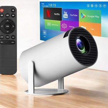 Смарт Проєктор HY300 4K Android 11 HD BT5.0 Dual Wi-Fi Домашній кінотеатр 2221-300 фото