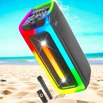 Колонка аккумуляторна ROVOLT D-2806 c радио микрофоном (USB/BT/FM/TWS) 222122-2806 фото