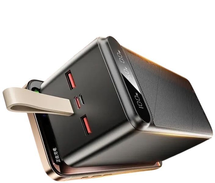 Портативный павербанк AWEI PA-13 50000mAh с быстрой зарядкой 22.5W и дисплеем Power bank 22213-13 фото