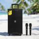 Портативная система караоке колонка с 2 микрофонами 1500Вт UKC T5 Bluetooth&nbsp; 2225-5 фото 1