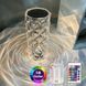 Настільна безпровідна лампа кристал нічник 22см rose diamond з rgb, сенсорна 16 кольорів 100-3655 фото 4