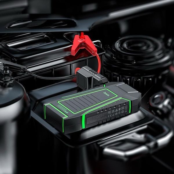 Автомобильное пусковое устройство бустер Hoco QS1 Portable Smart Car Jump Starter 10000mAh 2220-QS1 фото