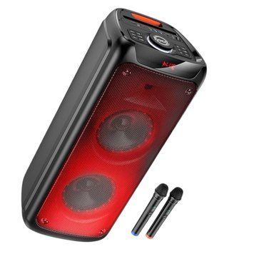 Акустическая система караоке колонка HOCO DS53 |BT5.0, TWS, TF/USB/AUX, 40Wx2 (120W Max), 3H, 2mic, remorte| 2223-053 фото