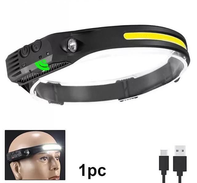 Налобный USB фонарь лента 2в1 с датчиком движения L0.350 фото