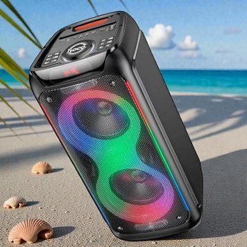 Акустическая система караоке колонка HOCO DS54 |BT5.0, TWS, TF/USB/AUX, 25Wx2, 3H, 1mic 22254-54 фото