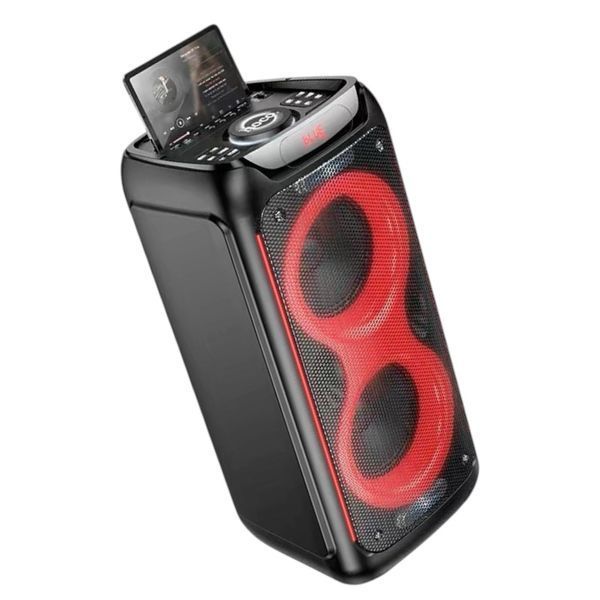 Акустическая система караоке колонка HOCO DS54 |BT5.0, TWS, TF/USB/AUX, 25Wx2, 3H, 1mic 22254-54 фото