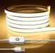 Неонова стрічка USB White 5V водонепроникна, холодне світіння з сенсорною кнопкою, 5м 22255-5 фото 1
