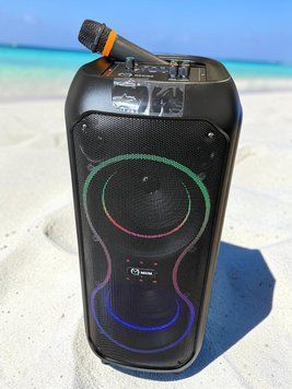 Акустична переносна Bluetooth колонка MCM-2886 з радіомікрофоном 2х8" 40 Вт (655*635*823 мм)&nbsp; 2231-2886 фото