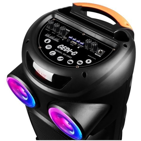 Акустическая переносная Bluetooth колонка MCM-8360 с радио микрофоном 3х8" 60 Вт (625*611*950 мм)&nbsp; 2232-8360 фото