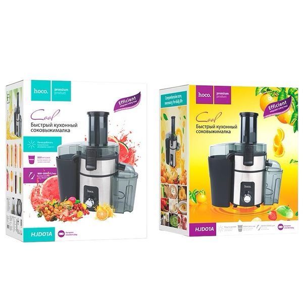 Соковыжималка HOCO HJD01A 500 мл, 400 Вт, 3 скорости, контейнер для мякоти 221230-01 фото