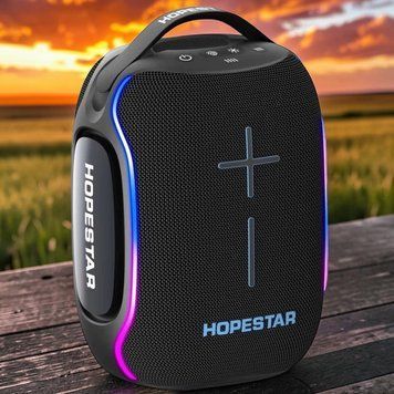 Портативна колонка з Bluetooth підключенням HOPESTAR H71 120W, RGB-підсвітка, USB, AUX&nbsp; 223-71 фото