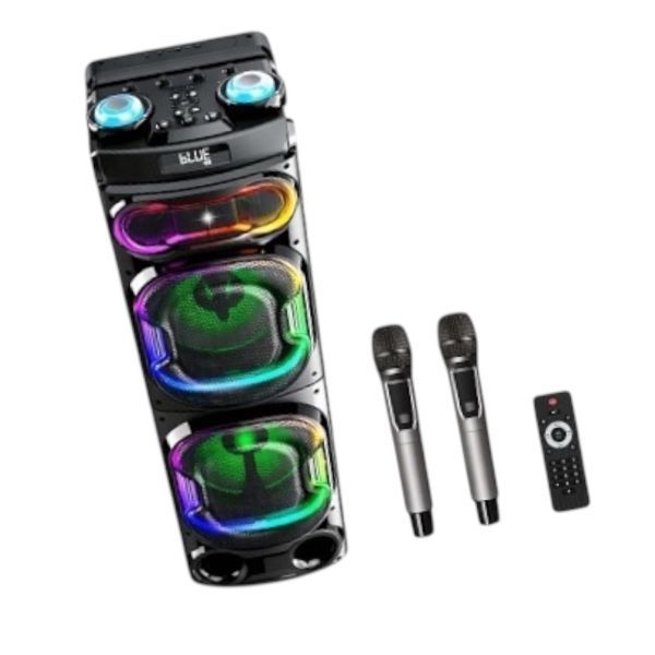 Автономна акустична система караоке колонка 500w TMG S887 (BT+2MIC+USB+TF Card+FM+TWS) 22288-887 фото