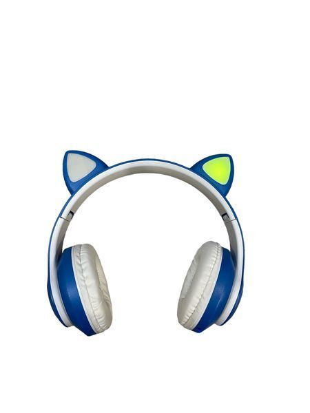 Беспроводные Наушники с кошачьими Ушками с подсветкой с MicroSD с FM-Радио Cat Ear STN-28 100-S28 фото