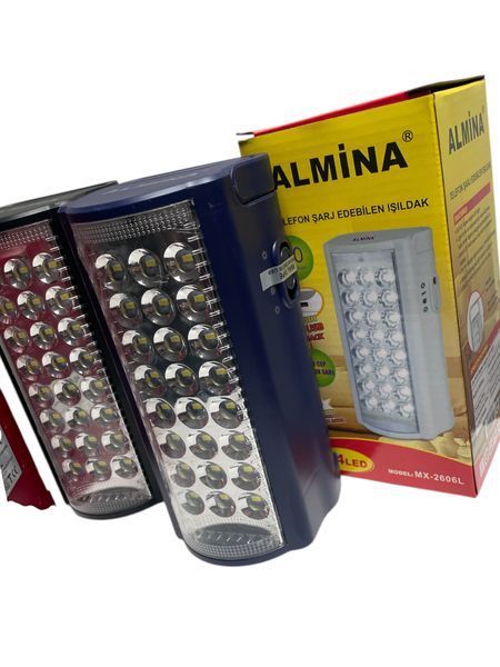 Ліхтар лампа Almina Альміна 2606L з функцією Power bank повербанк переносний акумуляторний світильник 24 LED&nbsp; 1020-2606 фото