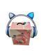 Беспроводные Наушники с кошачьими Ушками с подсветкой с MicroSD с FM-Радио Cat Ear STN-28 100-S28 фото 9