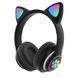 Беспроводные Наушники с кошачьими Ушками с подсветкой с MicroSD с FM-Радио Cat Ear STN-28 100-S28 фото 1
