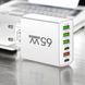 Зарядний пристрій живлення Блок живлення 65W 4 USB + 2 Type-C Швидка зарядка 2200-1766 фото 2