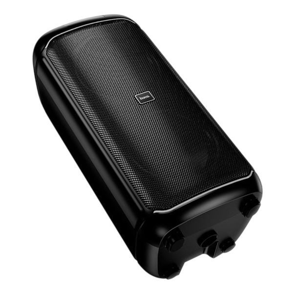 Потужна портативна акустична система караоке колонка HOCO &nbsp;RGB BT speaker with single microphone DS74 | BT5.0, FM/USB/AUX/TF, 40W 222274-74 фото