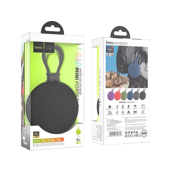 Портативна колонка HOCO Exploring sports BT speaker bs60 BT5.2 TWS/FM/TF 100-BS60 фото