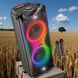 Акустична система караоке колонка HOCO Heritage dual 10-inch RGB light BT speaker DS58 |BT5.0, TWS, TF/USB/AUX, 40Wx2 (120W Max) 222258-58 фото 1