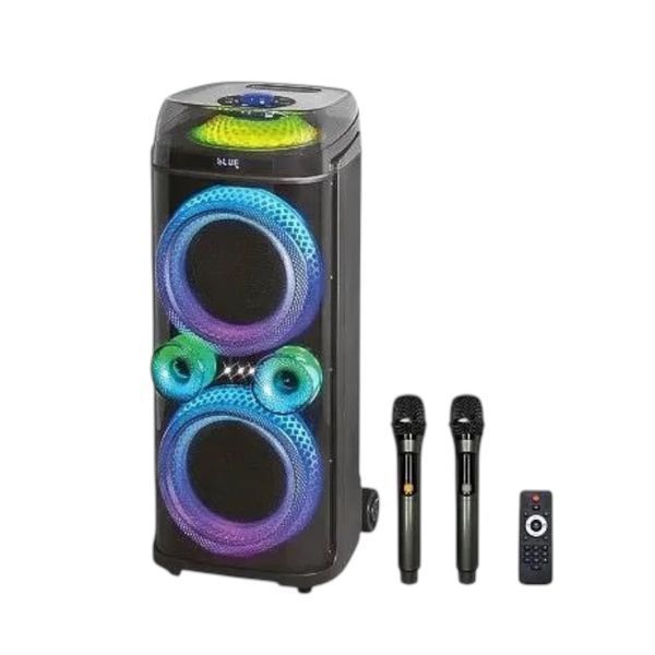 Акустична переносна караоке колонка з 2 мікрофонами ZXX-9900 100 Вт 2х10&nbsp; 22213-9900 фото