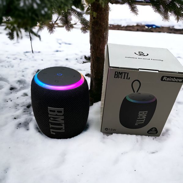 Бездротова Портативна Bluetooth Колонка Xdobo BMTL Rainbow IPX7 | BT5.3 TWS 15W 100-PX7 фото