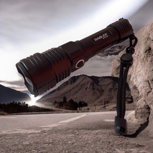Фонарь ручной Rablex RB-915 Синий + Красный + Зеленый + Белый 4*T6 1*18650. zoom Type-C 2000LM 2220-915 фото