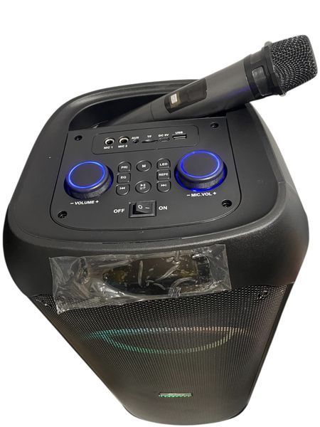 Портативная акустическая система караоке колонка Bluetooth Sing-e ZQS8255 с микрофоном 40W FM RGB-подсветка, USB, AUX&nbsp;&nbsp; 221282-8255 фото