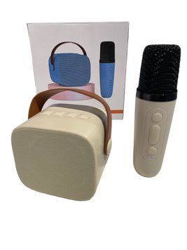 Бездротова портативна bluetooth колонка з караоке + бездротовий мікрофон 100-К1 фото