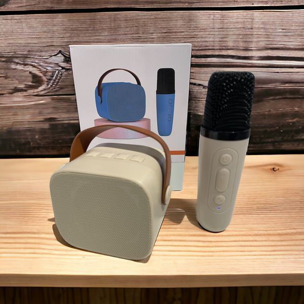 Бездротова портативна bluetooth колонка з караоке + бездротовий мікрофон 100-К1 фото